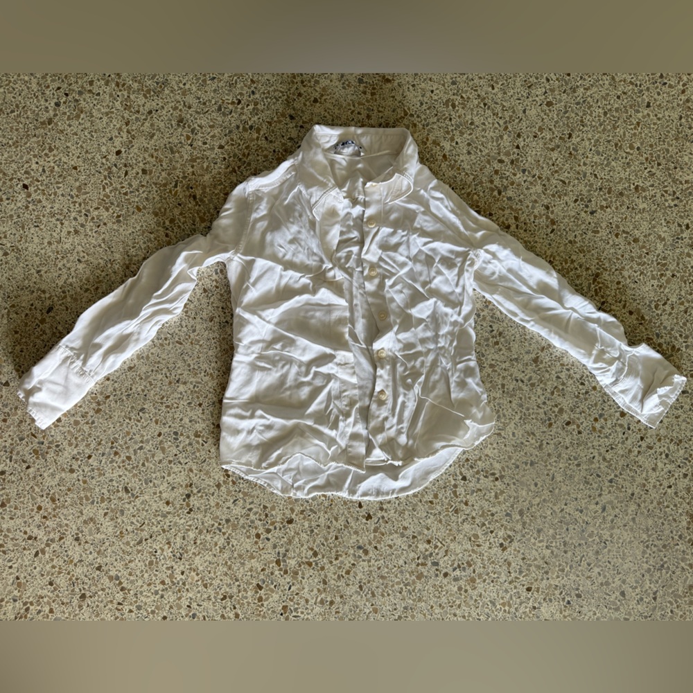 Zara Cream Collared Shirt